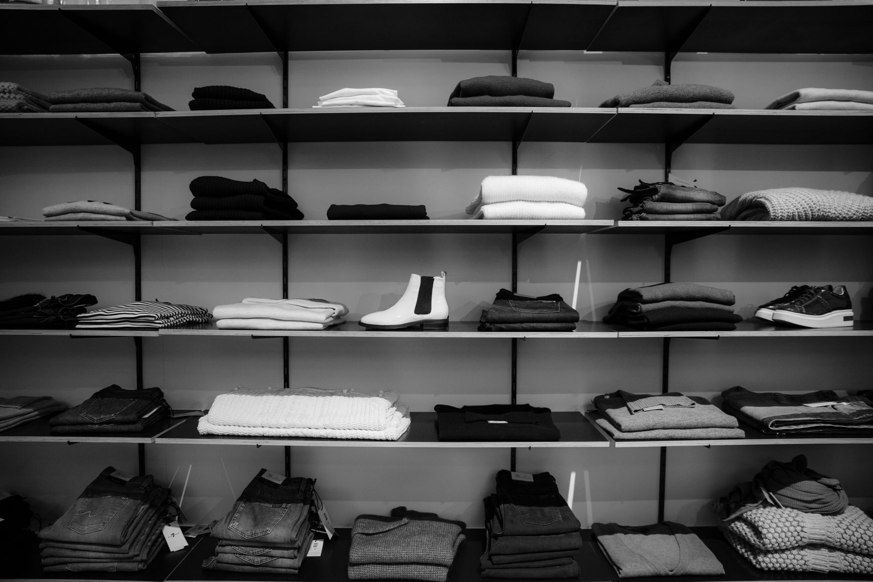 Retail merchandising interior used as a brand-presentation illustration.